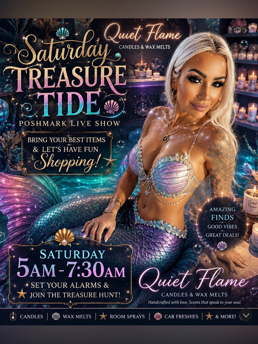 THE OG MERMAID 🧜🏼‍♀️ OF POSH IS LIVE FLYER - Picture 5 of 16